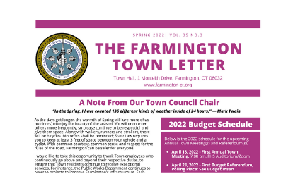 Spring 2022 Town Letter News